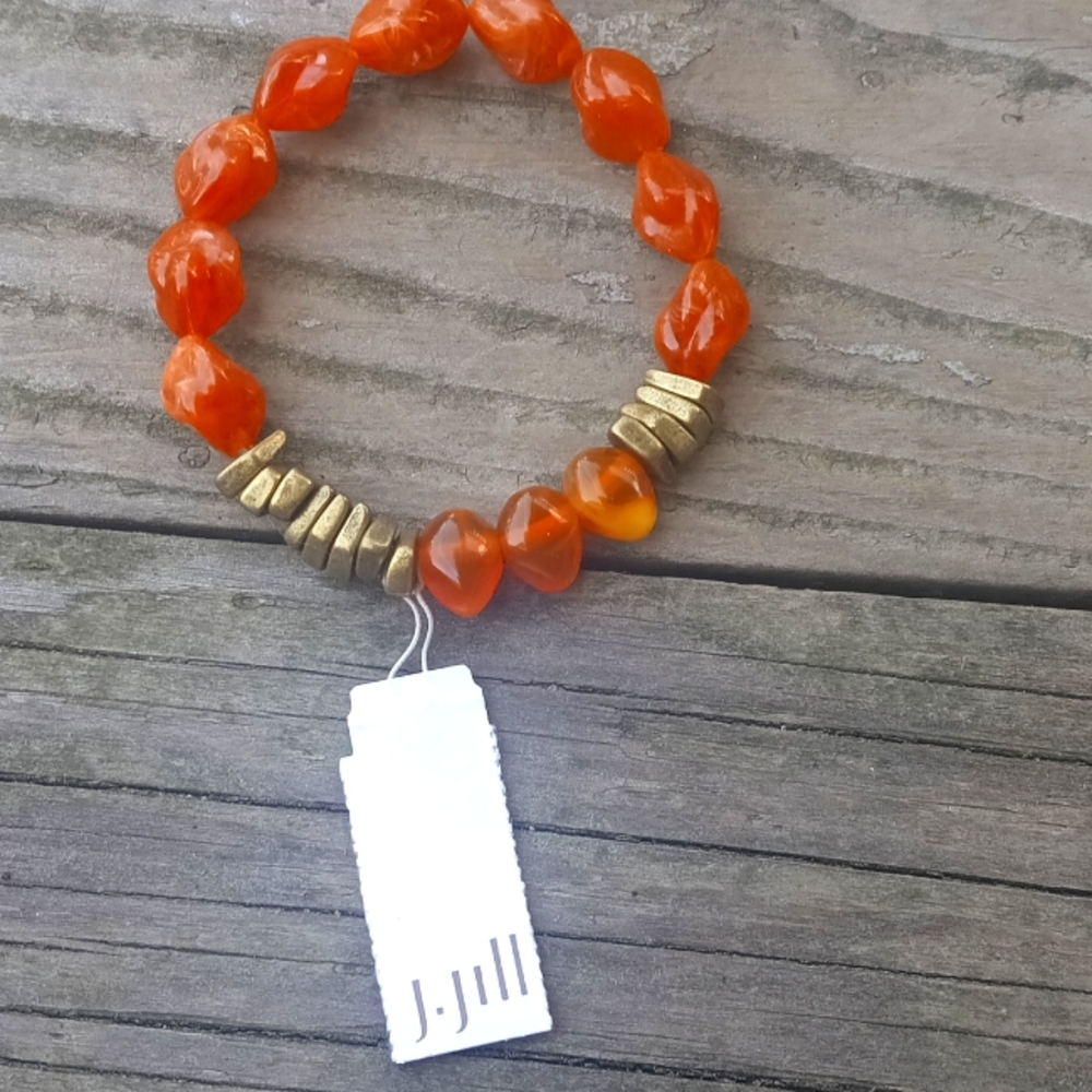 J. Jill Red Beaded Bracelet